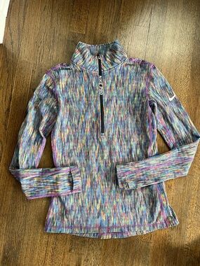 Nike Multicolor Heathered Quarter-Zip Training Top